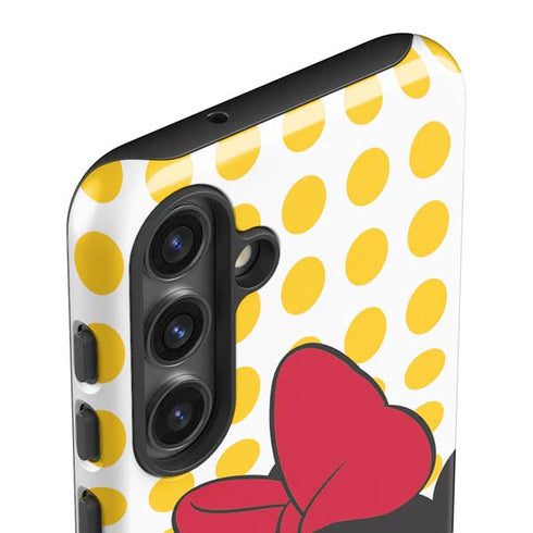 Disney Minnie Mouse Profile Yellow Dots Galaxy S25 Impact Case